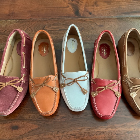 Clark Driving mocs/loafers in hard to find NAVY - Picture 8 of 8